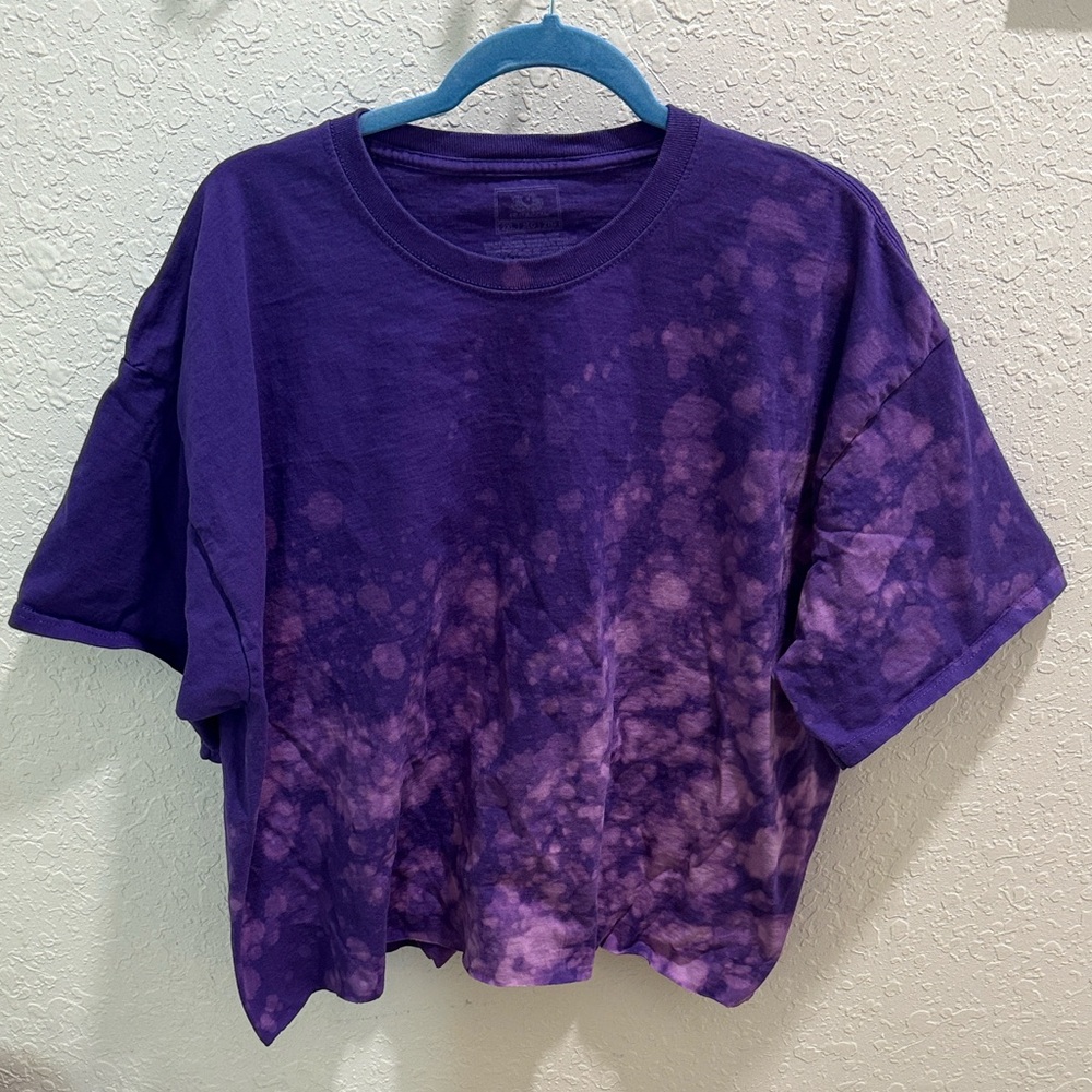 Custom purple splatter T-Shirt